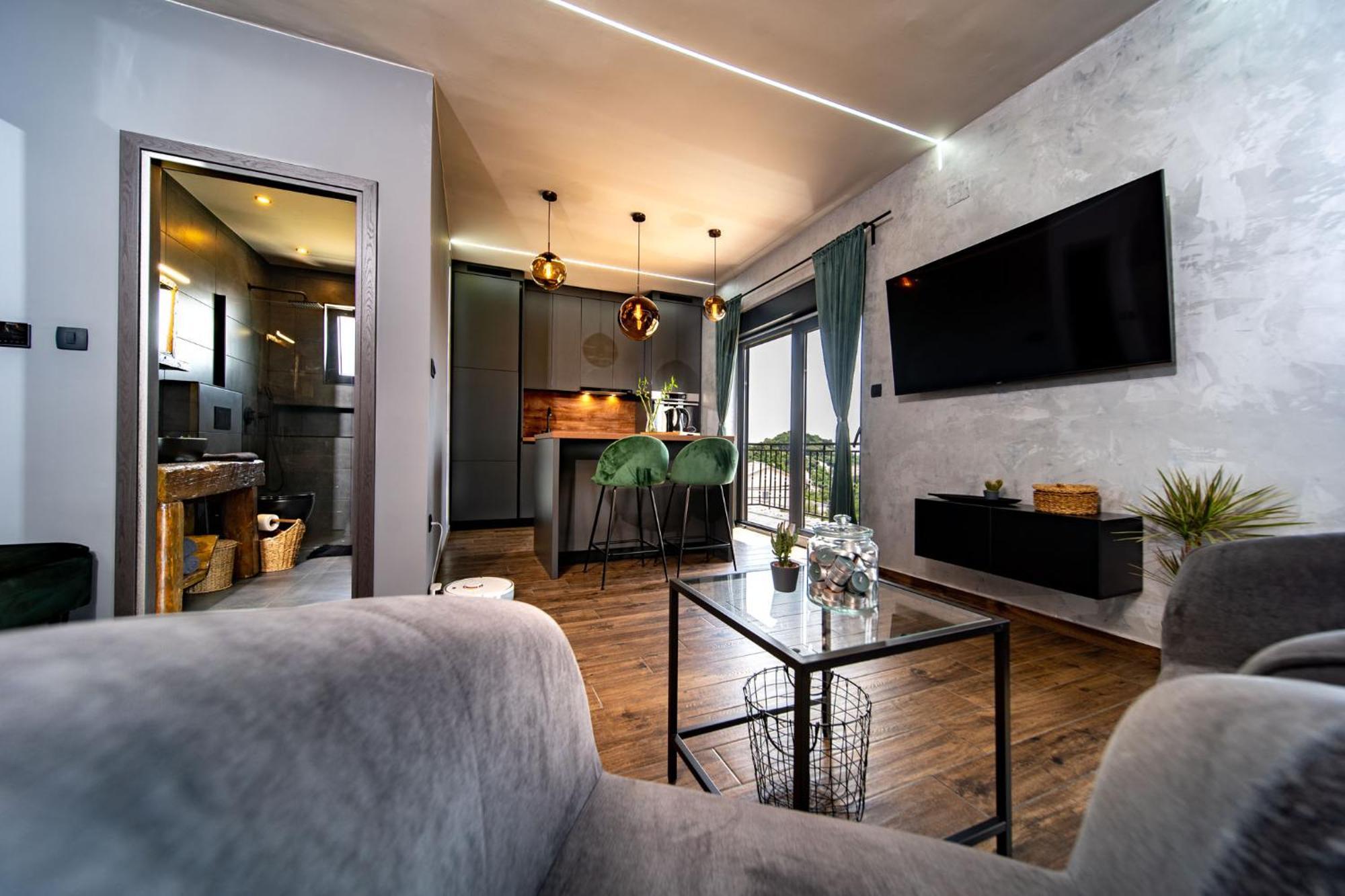 Modern Studio With A Beautiful View Раб Экстерьер фото